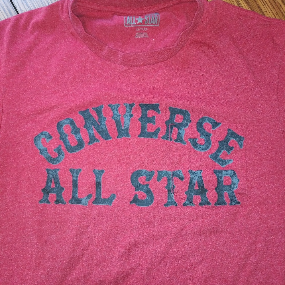 CONVERSE All Star Red Pocket Tee
